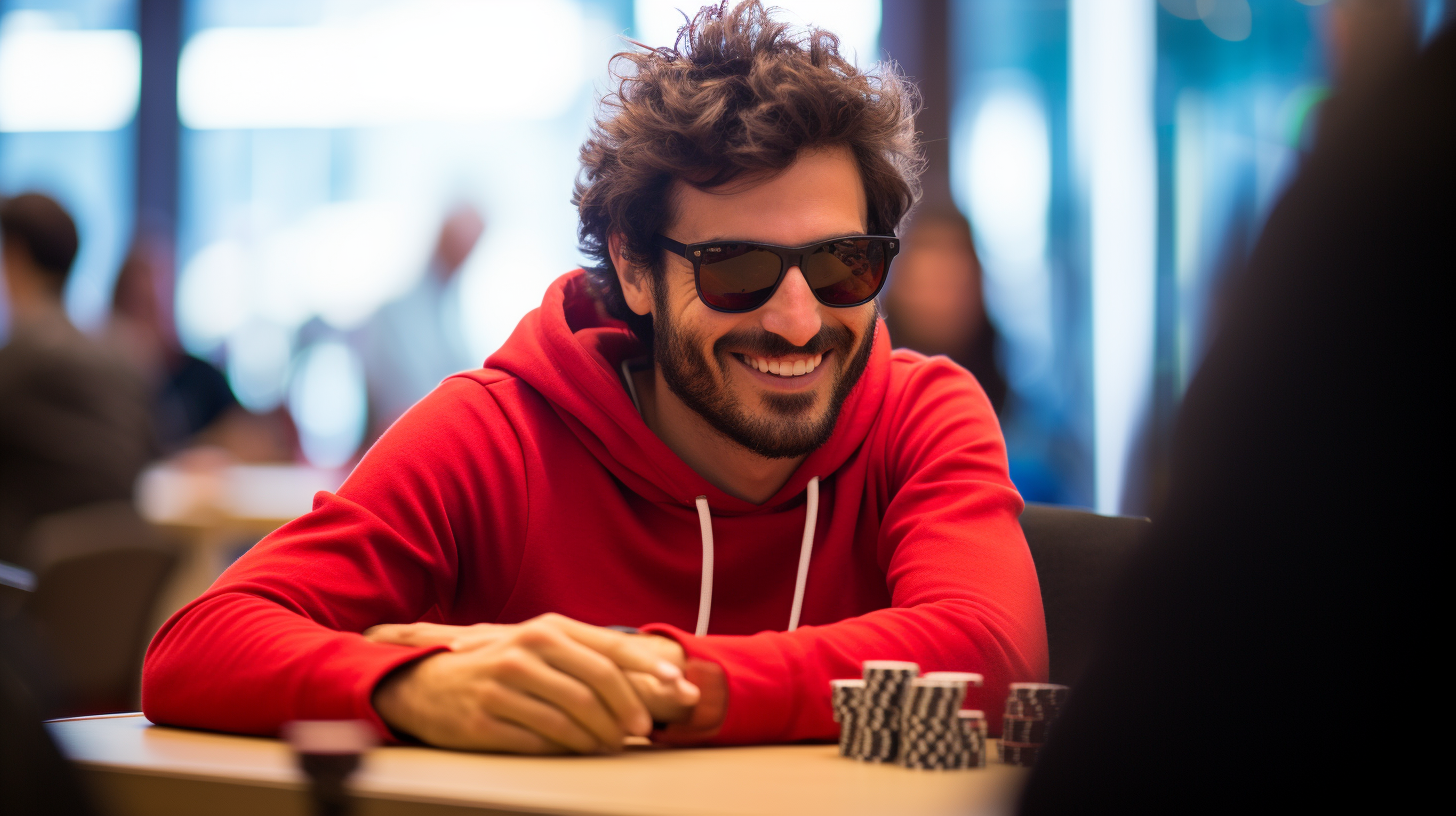 Elias Neto has an impressive chip stack and tops t...